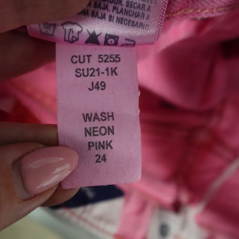 Sundry Shorts Womens‎ 24 NWT Exposed Pocket Pink Cut Off Festival Denim